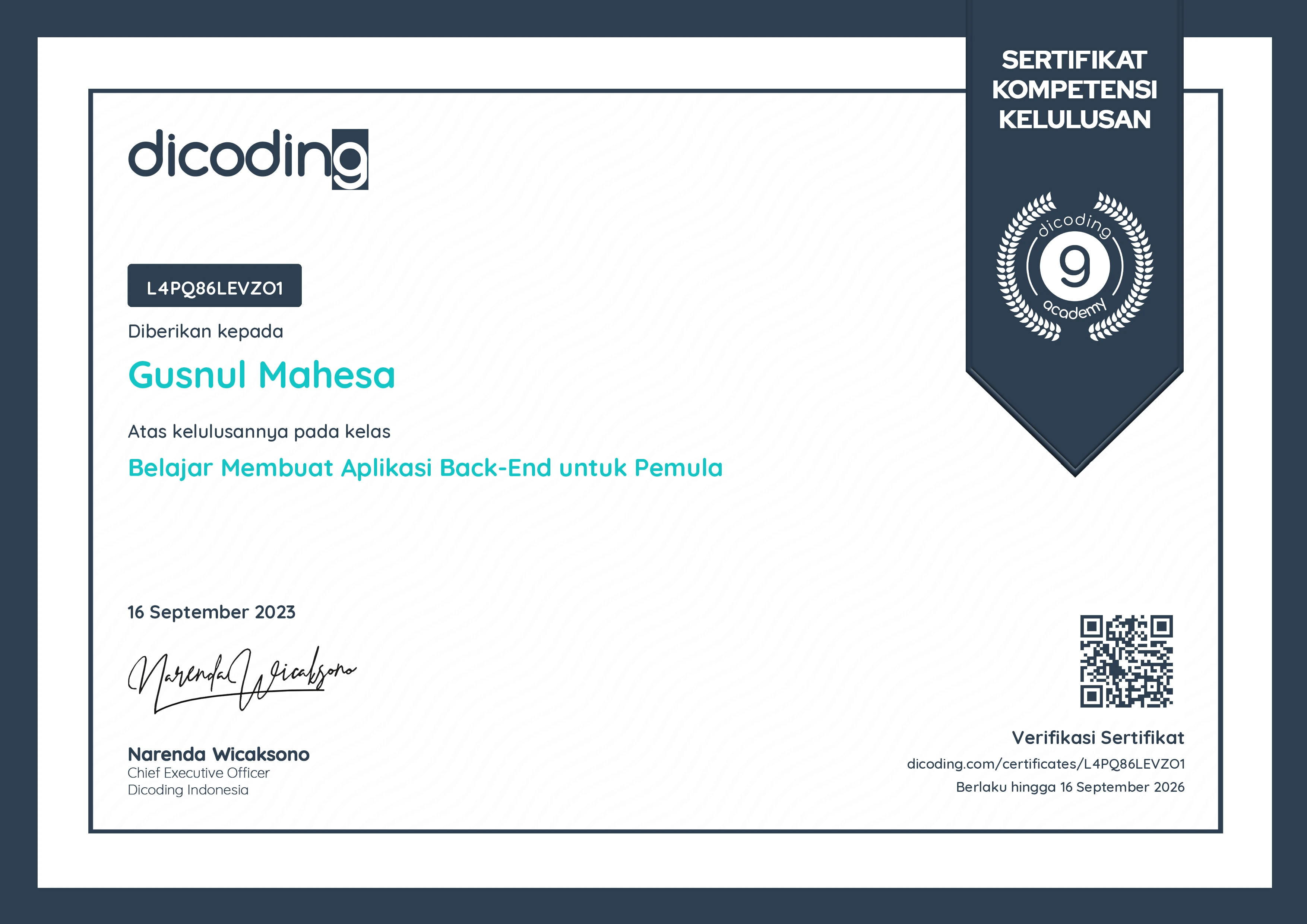 Web Development Fundamentals credential
